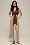 Thumbnail View 4: The Colette Cropped Wide-Leg Pants by Maeve: Linen Edition