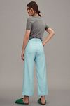 Thumbnail View 3: The Colette Cropped Wide-Leg Pants by Maeve: Linen Edition