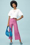 Thumbnail View 1: The Colette Cropped Wide-Leg Pants by Maeve: Linen Edition