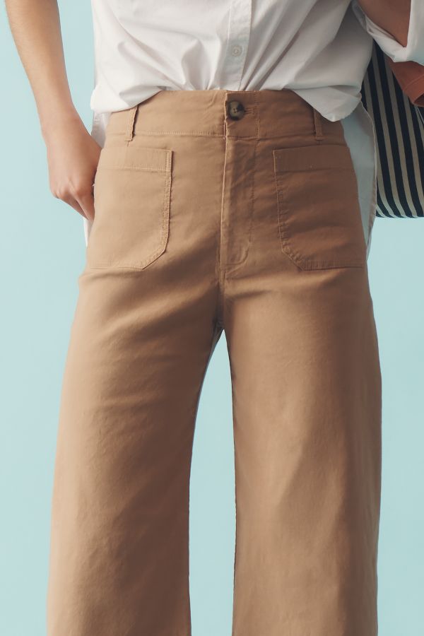 Slide View: 2: The Colette Full-Length Wide-Leg Pants by Maeve