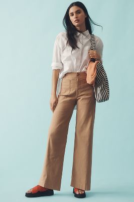 The Colette Full-Length Wide-Leg Pants by Maeve