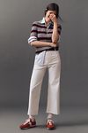 Thumbnail View 1: The Colette Cropped Wide-Leg Pants by Maeve: Contrast-Stitch Edition