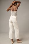 Thumbnail View 3: The Colette Cropped Wide-Leg Pants by Maeve: Contrast-Stitch Linen Edition