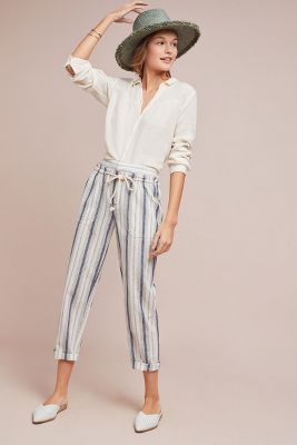 anthropologie striped pants