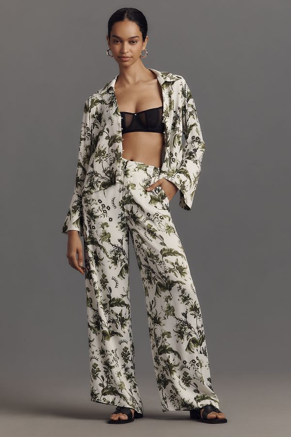 Vista diapositiva: 1: By Anthropologie Pull-On Silk Trousers