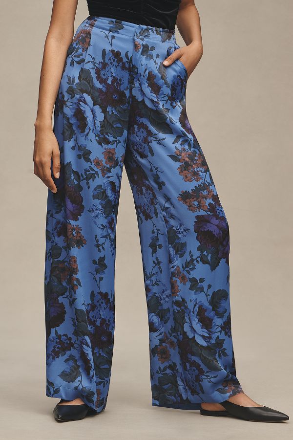 Slide View: 2: Maeve Printed Pull-On Pants