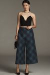 Thumbnail View 5: Maeve Taffeta Printed Cropped Wide-Leg Pants