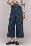 Thumbnail View 2: Maeve Taffeta Printed Cropped Wide-Leg Pants