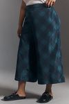 Thumbnail View 7: Maeve Taffeta Printed Cropped Wide-Leg Pants