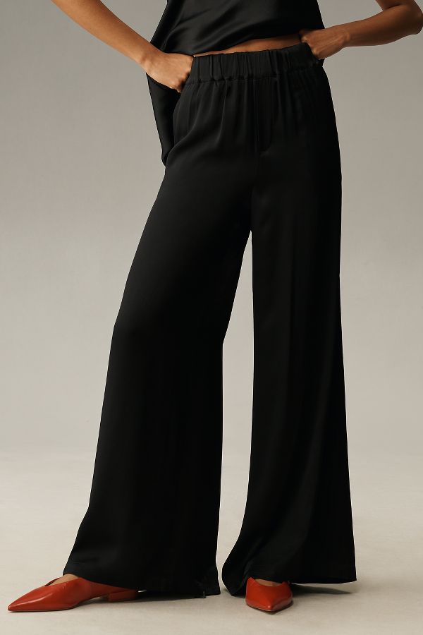 Slide View: 2: By Anthropologie Pull-On Silk Pants