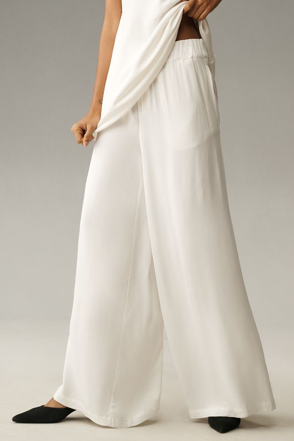 Slide View: 3: By Anthropologie Silky Pull-On Trousers