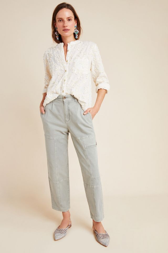 Nell Canvas Utility Pants | Anthropologie
