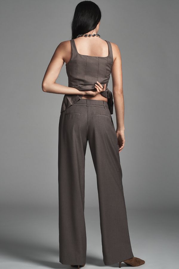 Slide View: 4: En Saison Mirabella Tie-Waist Wide-Leg Trousers