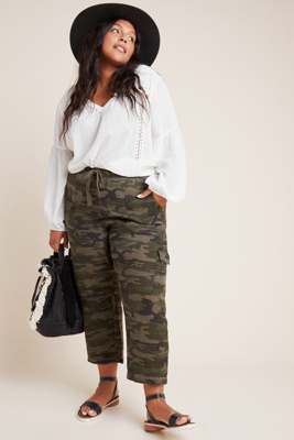 camo linen pants