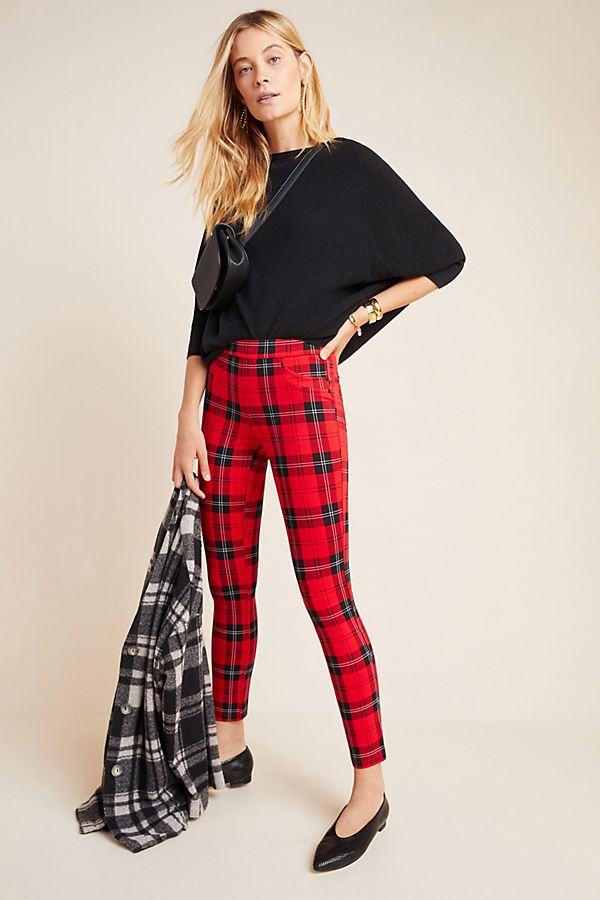 Slide View: 1: Sanctuary Plaid Leggings