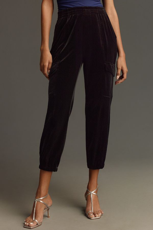 Slide View: 2: Sanctuary Relaxed Velvet Rebel Jogger Pants