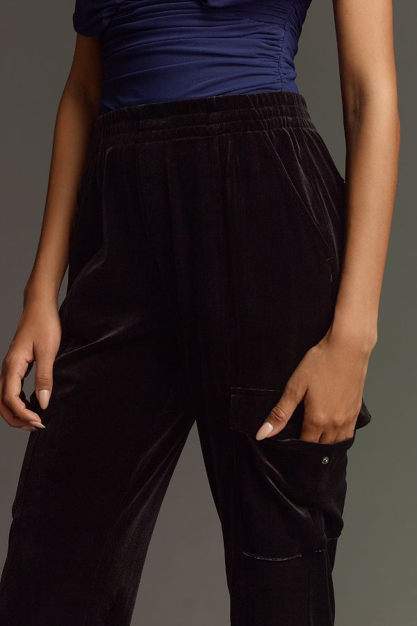 Slide View: 4: Sanctuary Relaxed Velvet Rebel Jogger Pants