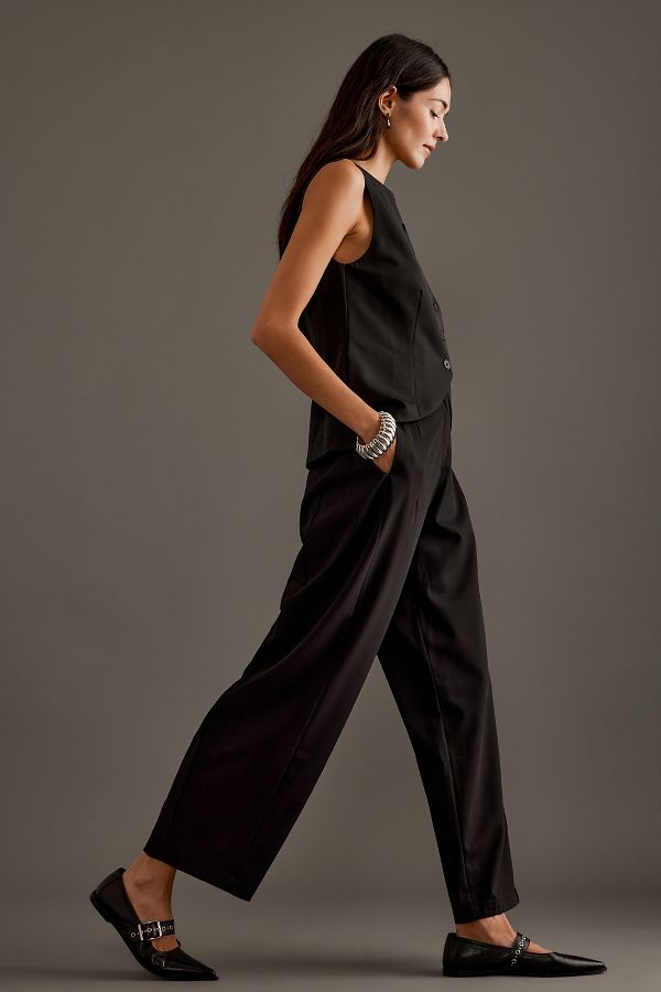 Slide View: 4: By Anthropologie Aiden Barrel Trousers