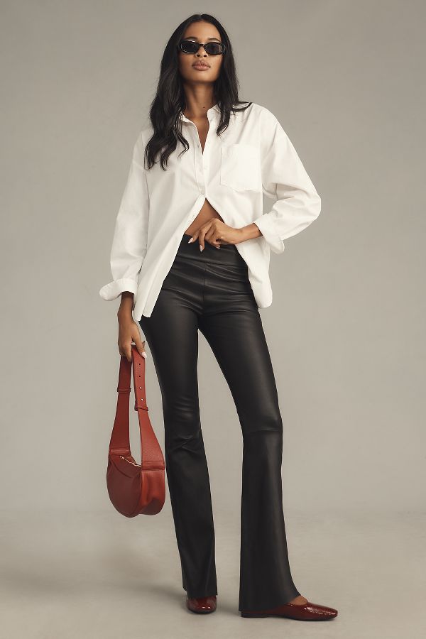 Slide View: 1: Walter Baker Lexie Stretch Leather Pants