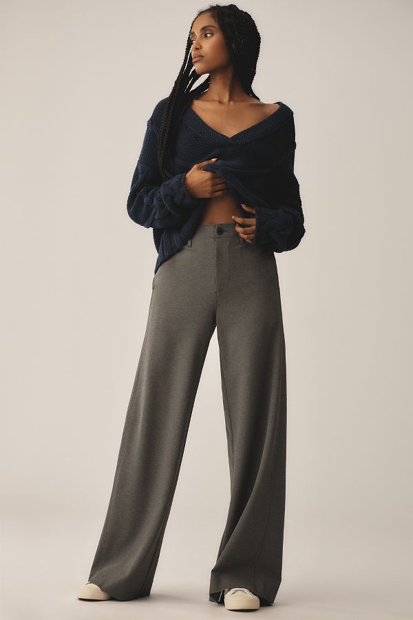 Slide View: 1: rag & bone Sofie Ponte Wide Leg Pants