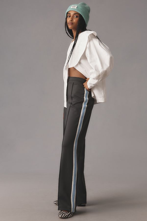 Slide View: 1: Maeve Pull-On Track Trouser Pants