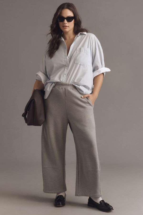 Slide View: 5: The Izzie Relaxed Pull-On Barrel Pants by Pilcro: Knit Edition