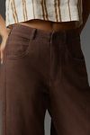 Thumbnail View 5: The Adi Mid-Rise Frayed Relaxed Flare Pants by Pilcro: Linen Edition