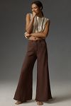 Thumbnail View 2: The Adi Mid-Rise Frayed Relaxed Flare Pants by Pilcro: Linen Edition