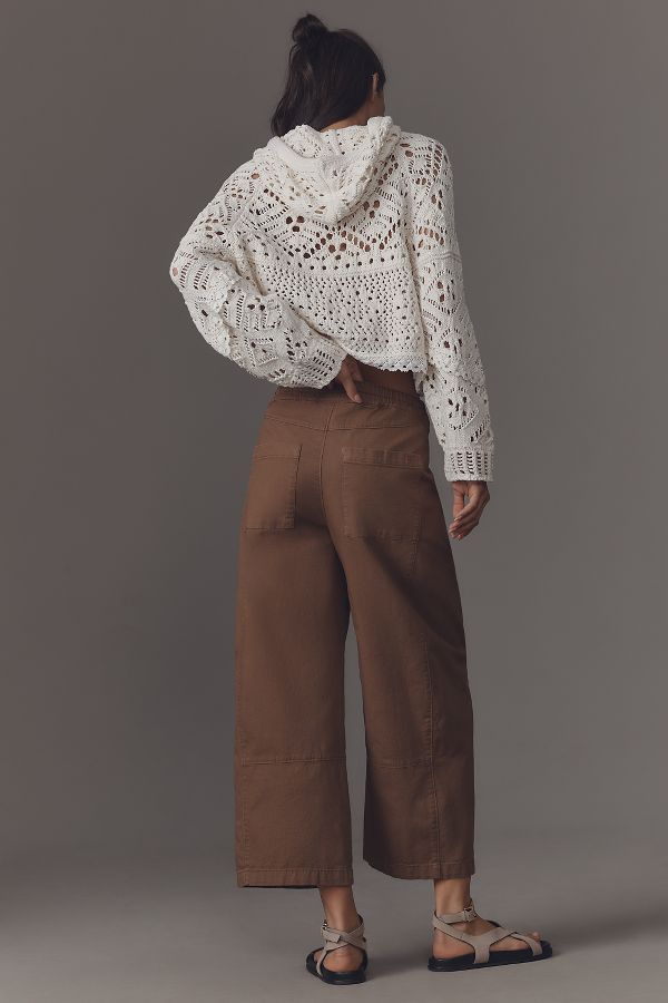 Slide View: 3: The Izzie Relaxed Pull-On Barrel Pants by Pilcro