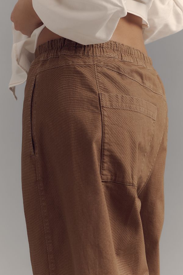 Slide View: 8: The Izzie Relaxed Pull-On Barrel Pants by Pilcro