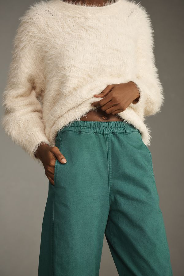 Slide View: 3: The Izzie Relaxed Pull-On Barrel Pants by Pilcro