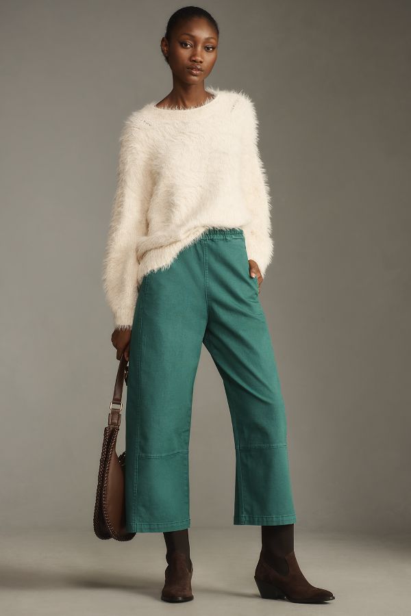 Slide View: 1: The Izzie Relaxed Pull-On Barrel Pants by Pilcro