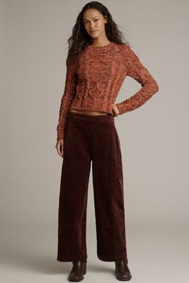 The Izzie Relaxed Pull-On Barrel Pants by Pilcro: Corduroy Edition