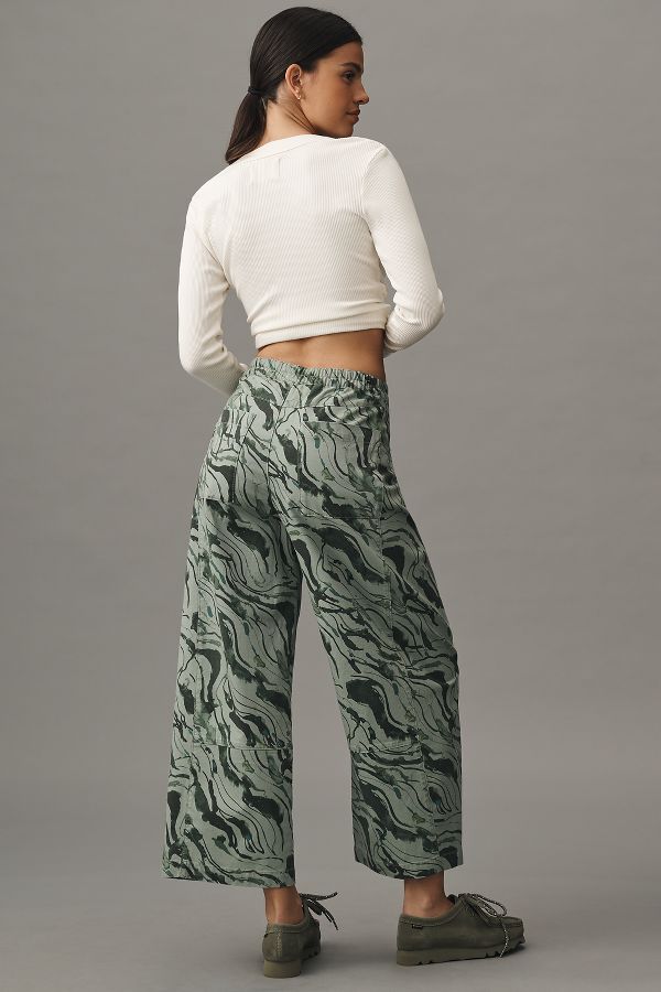 Slide View: 4: The Izzie Relaxed Pull-On Barrel Pants by Pilcro: Printed Edition