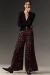 Thumbnail View 1: Farm Rio x Anthropologie Star Print Wide-Leg Pants