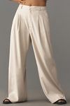 Thumbnail View 6: The Avery Pleated Wide-Leg Trousers by Maeve: Linen Edition