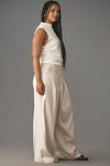 Thumbnail View 7: The Avery Pleated Wide-Leg Trousers by Maeve: Linen Edition