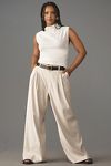 Thumbnail View 5: The Avery Pleated Wide-Leg Trousers by Maeve: Linen Edition