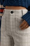 Thumbnail View 3: The Colette Cropped Wide-Leg Pants by Maeve: Knit Plaid Edition