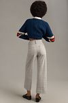 Thumbnail View 4: The Colette Cropped Wide-Leg Pants by Maeve: Knit Plaid Edition