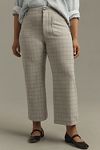 Thumbnail View 6: The Colette Cropped Wide-Leg Pants by Maeve: Knit Plaid Edition