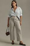 Thumbnail View 5: The Colette Cropped Wide-Leg Pants by Maeve: Knit Plaid Edition