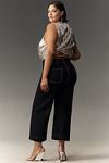 Thumbnail View 8: The Colette Cropped Wide-Leg Pants by Maeve: Ponte Contrast Edition