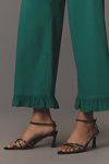 Thumbnail View 3: The Colette Cropped Wide-Leg Pants by Maeve: Ruffled Edition