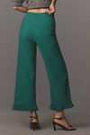 Thumbnail View 4: The Colette Cropped Wide-Leg Pants by Maeve: Ruffled Edition