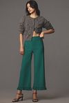 Thumbnail View 1: The Colette Cropped Wide-Leg Pants by Maeve: Ruffled Edition