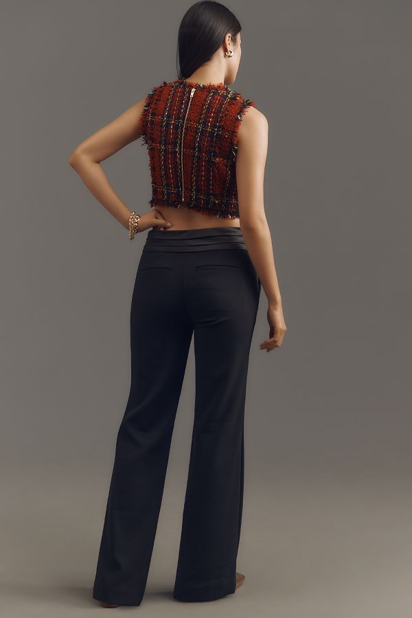 Slide View: 4: Maeve Cummerbund Wide-Leg Pants