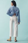 Thumbnail View 4: The Colette Cropped Wide-Leg Trousers by Maeve: Embroidered Edition