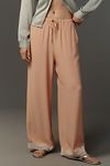 Thumbnail View 2: By Anthropologie Lace-Trim Silky Pull-On Pants