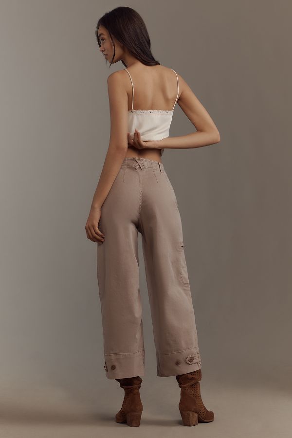 Slide View: 3: Pilcro Cropped Wide-Leg Pants